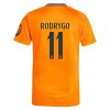 Camisola Real Madrid Rodrygo 11 Homen Equipamento 2ª 24/25